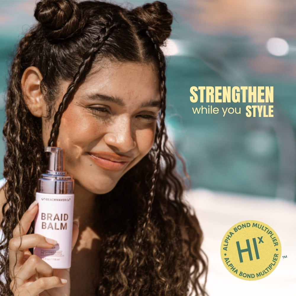 fryzjerka modelująca włosy po farbowaniu na ciepły kasztan